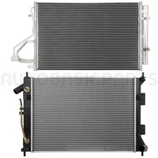 For 2011-2013 Hyundai Elantra 1.8L Aluminum Radiator & AC Condenser Cooling Kit