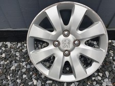 One Peugeot 207 15" Wheel Trim Hub Cap x1 Partner Genuine