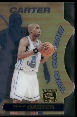 1998 Press Pass Double Threat #TO10 Vince Carter Two-On-One