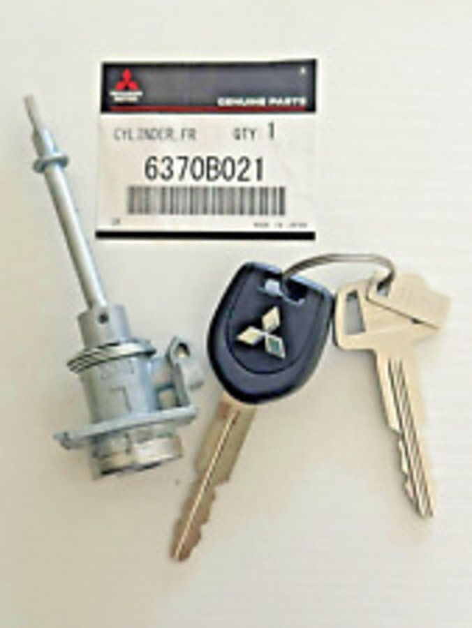 Genuine Mitsubishi OEM Front Door Cylinder Lock - Left Hand (LH) For Lancer/Outlander (6370B021) - Made In Japan