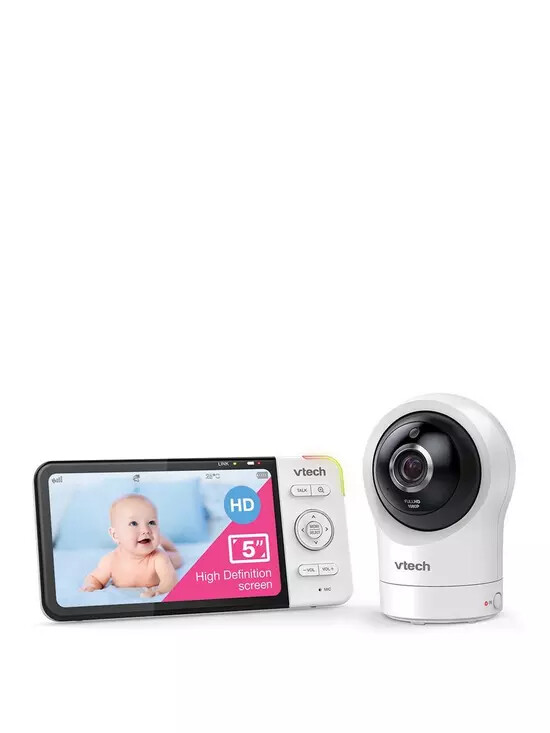 Vtech RM5764HD Digital WiFi Video Baby Monitor 5in Screen Infrared