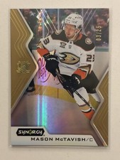2024-25 Upper Deck Synergy Mason McTavish Gold Parallel Card 3/25