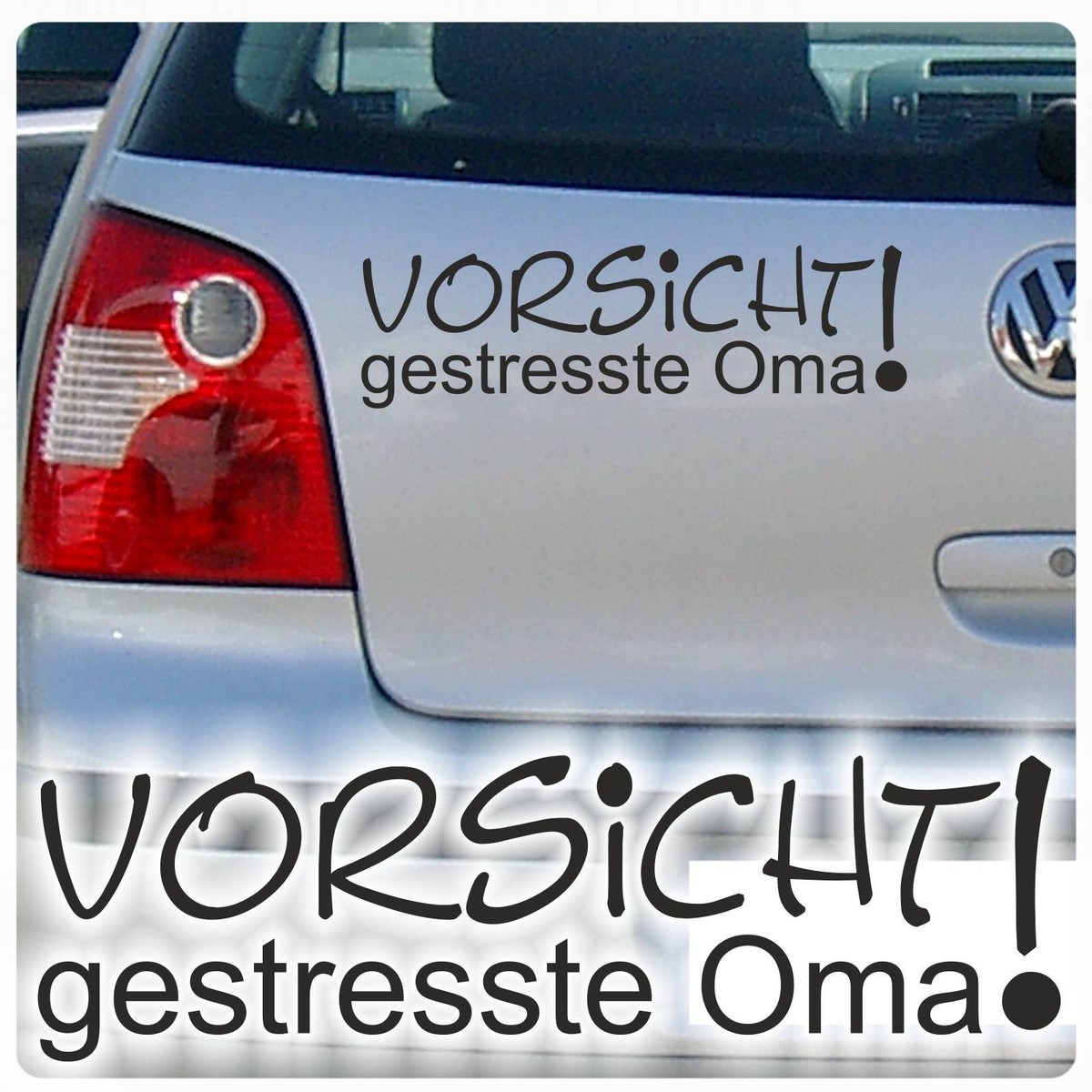 Autocollant / Sticker 'Omas Gegen Grün Diktatur' – Pour Voiture, Vinyle Résistant