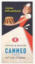 MM253-CAMMEO-PUBBLICITA' Hefe Pulver Mit Rezepten 1954