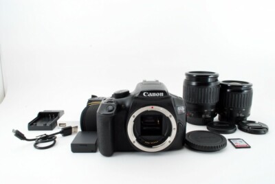 Canon EOS Rebel T6/1300D/Kiss X80 18.0MP 35-80/80-200mm [Exc++] w