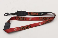 USMC U.S. Marine Corp Military ID Badge Key Holder Officially Licensed Lanyard