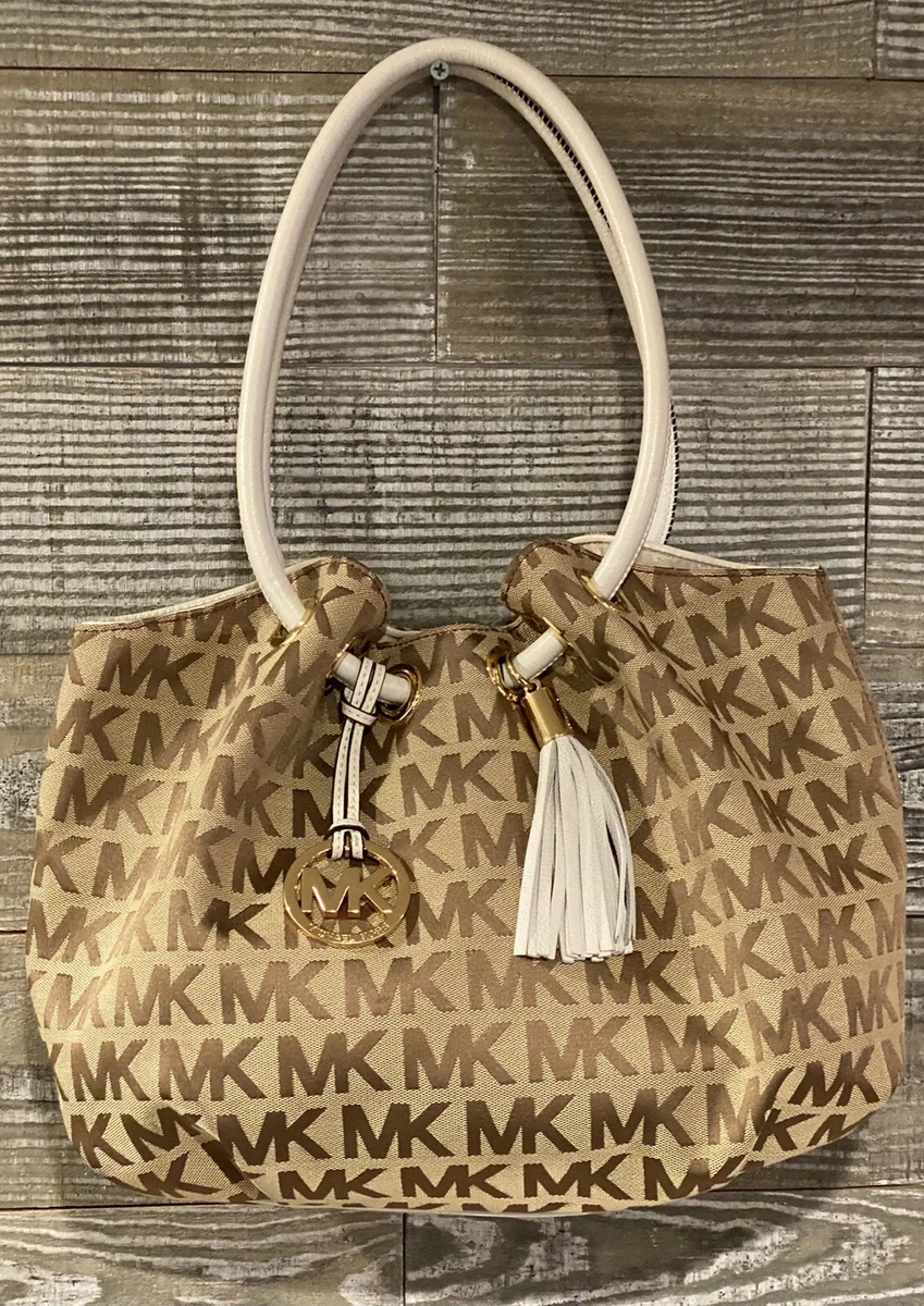mk jet set tote brown