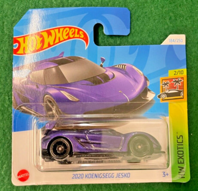 HOT WHEELS 2020 KOENIGSEGG JESKO PURPLE HW EXOTICS MINT ON CARD 108