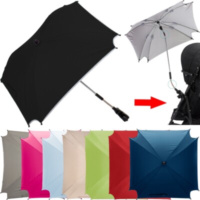 Sonnenschirm Kinderwagen 90cm - UV 50+ Schutz Universal Für Buggy & Fahrrad
