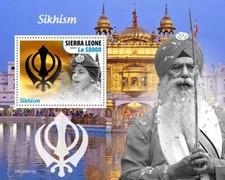 SIKHISM Sikh Dharma (Punjab Religion India) 1v-Stamp Sheet (2020 Sierra Leone)
