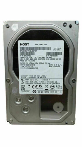 HGST HUS722T2TALA604 2TB SATA 6Gb/s 128MB Cache 7200 RMP 3.5 HGST HUS722T2TALA604 2TB SATA 6Gb/s 128MB Cache 7200 RMP 3.5
