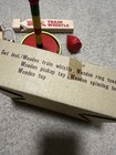 Set of 5 Wooden Toys, Train Whistle, Ring Toss, Wodden Pickup Toy, Spinning Top — photo 6