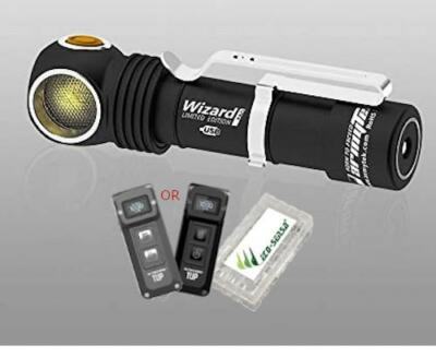 Value Bundle: ARMYTEK WIZARD PRO Magnet USB Rechargeable NICHIA WARM LED Headlam