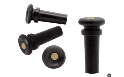 20pcs 4/4 Violin Endpin End pin ebony wood inlay boxwood dot Decoration