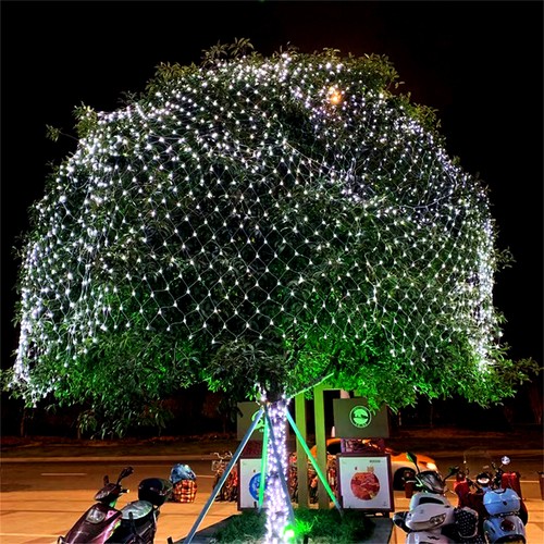 LEDs Net Mesh Lights Fairy String Curtain Lamp Christmas Wedding Party Decor US - Picture 26 of 32