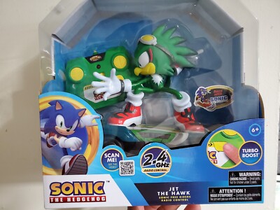 SEGA Sonic Hedgehog Free Riders Jet The Hawk RC Skate Board Figure