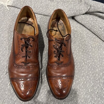 Lloyd And Haig Wing Custom BuiltTip Cap Toe Shoes 9 1/2 C/E  display picture 1