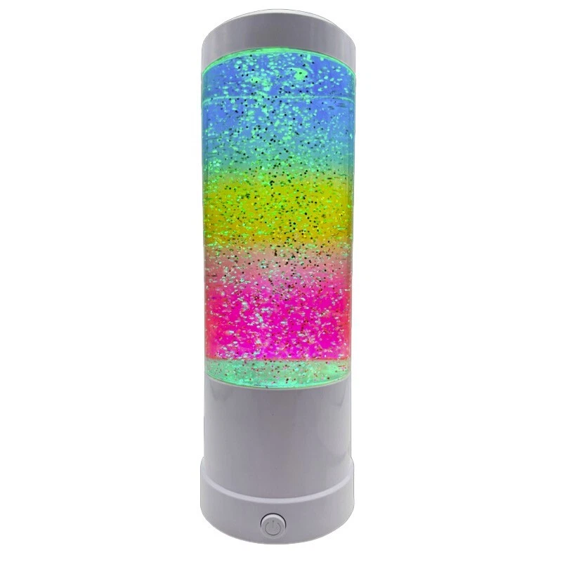 Light Up Rainbow Glitter Lamp | Colour Changing LED | Sensory Mood Light