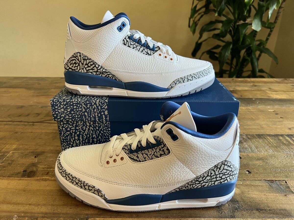 Nike Air Jordan 3 Retro Blue Men's 10/Women's 11.5 Shoes Nike Air Jordan 3 Retro Blue Men's 10/Women's 11.5 Shoes
