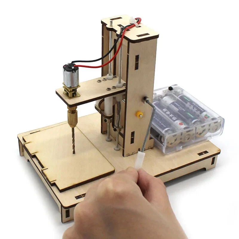 Mini Taladro de Escritorio Pequeño Nº1 Perforadora Automática para Tablero de Madera y Plástico