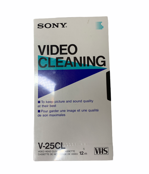 Sony Video Head Cleaner VHS Svhs 12m Cleaning Takes Only 10 Seconds T