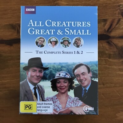 All Creatures Great & Small : Series 1 & 2 Complete BBC DVD Region 4 Brand New