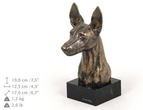 Pharaonenhund, Hundemarmorstatue Büste, ArtDog, DE - Picture 1 of 4