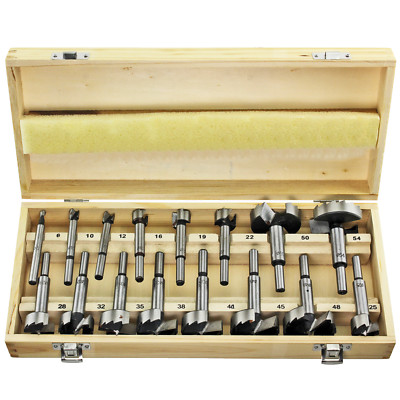 FORSTNER Bohrer Set 6 - 54 mm Lochbohren Präzisions Lochschneider Holz x16-teilig