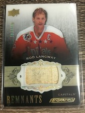 Rod Langway 2018-19 Engrained Remnants STICK #003/100 C'D R-PL