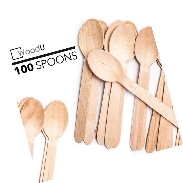 Disposable Wooden Eco Friendly Utensils, Cutlery Biodegradable