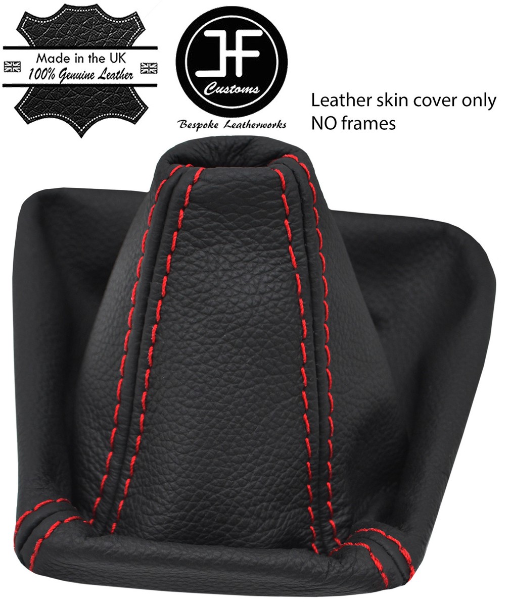 RED STITCH TOP GRAIN LEATHER MANUAL SHIFT BOOT FOR BMW X3 E83 2003