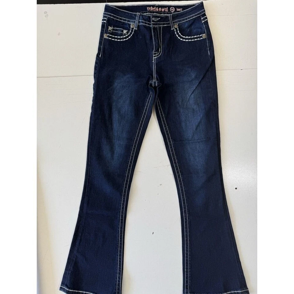 Rebel & Soul New (No Tags) Embellished Missy Boot Bling Size 10 - Image 2 of 4