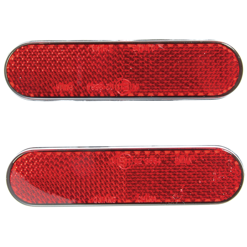 Red Reflector Kit Self Adhesive Motorcycle Scooter Bicycle Pair eBay