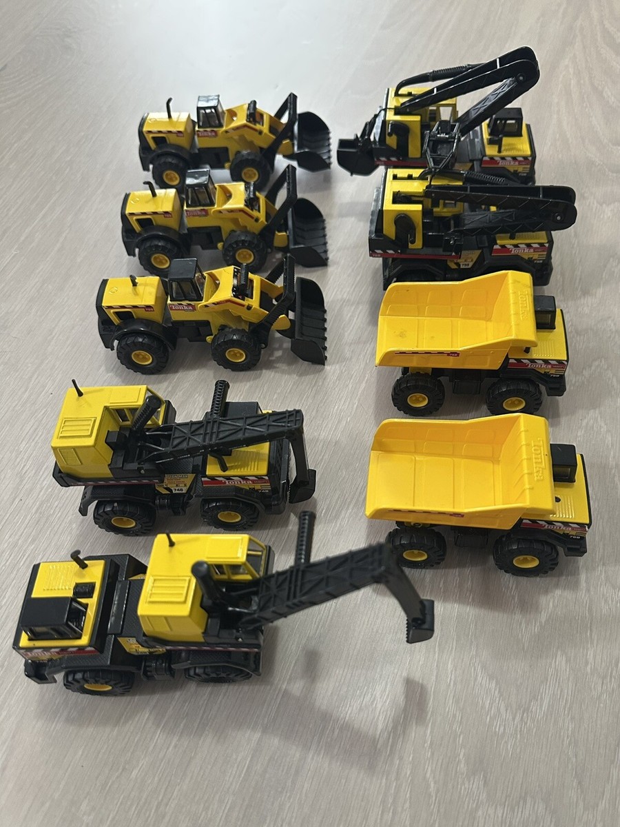 TONKA Hasbro Maisto 90's Tonka Mighty Construction Mini Trucks Lot