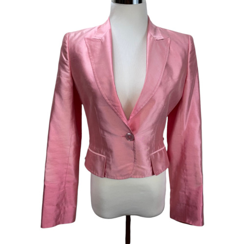 Vintage GIANFRANCO FERRE Pink Silk Lightweight Ja… - image 1