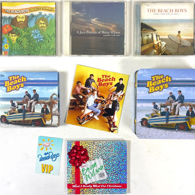 Beach Boys Brian Wilson Hits 5 CD Lot + VIP Pass Endless Summer Jazz Live  Xmas