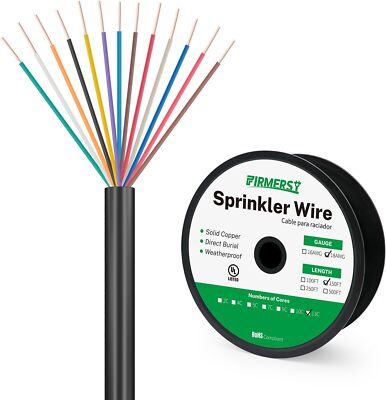 FIRMERST 18/13 Solid Sprinkler Wire for up to 12 Valves System 30/150/250 Feet