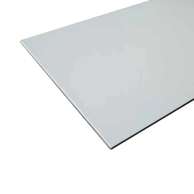 Thick Aluminum Composite ACM White Sheet 24 X 48 X 1/8 Inch Weather Resistant