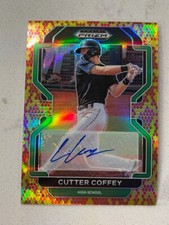 CUTTER COFFEY 2022 Prizm Draft Picks SNAKESKIN Autograph AUTO # 15/15 *READ*