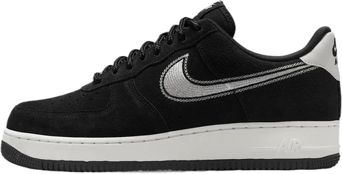 Nike Air Force 1 '07 LV8 Embroidered Swoosh - Black Sail