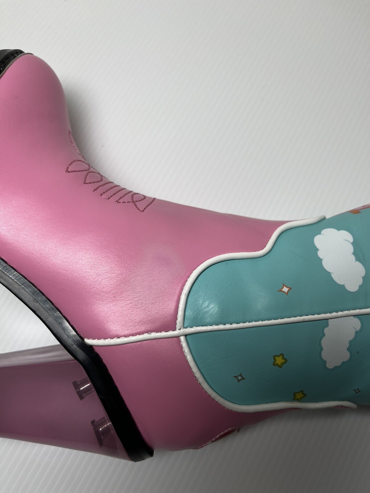 Dolls Kill Care Bears Rainbow Cowboy Boots SZ US 5 FA… Gem