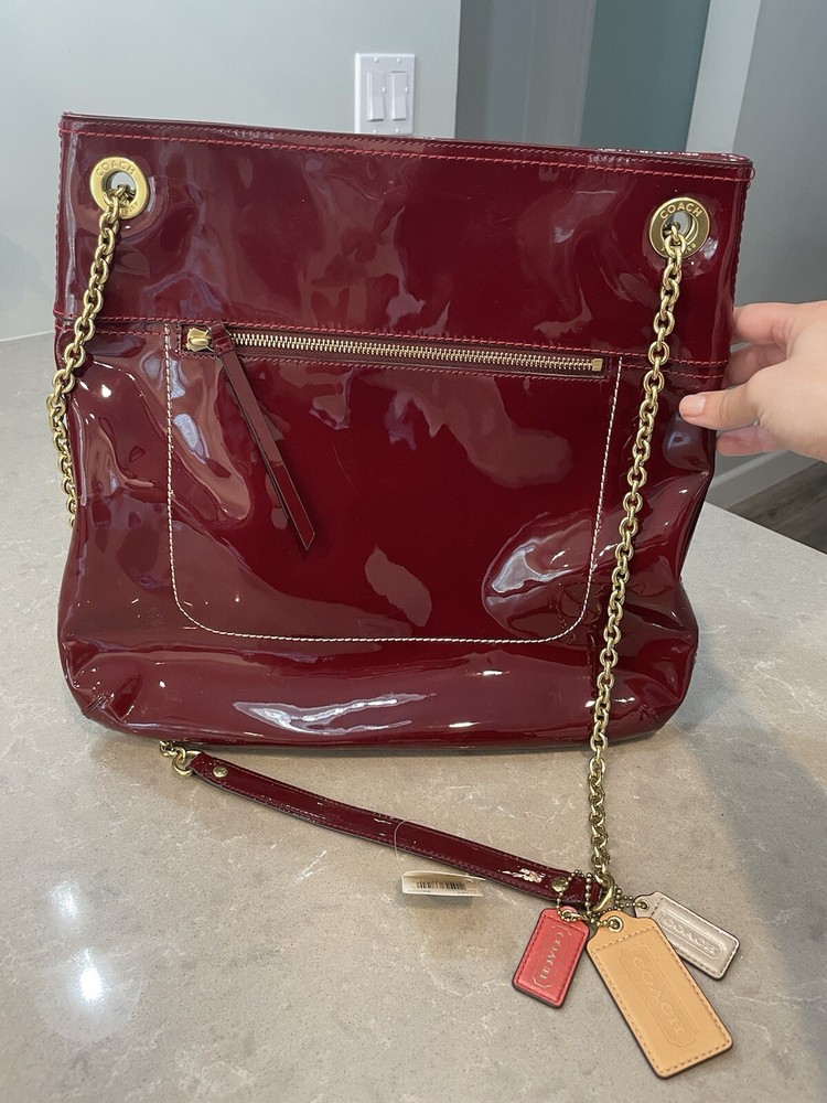 Coach Red Leather Purse