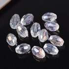 8x6mm 10x8mm 13x10mm Rugby Oval Faceted Crystal Glass Loose Beads Wholesale lot