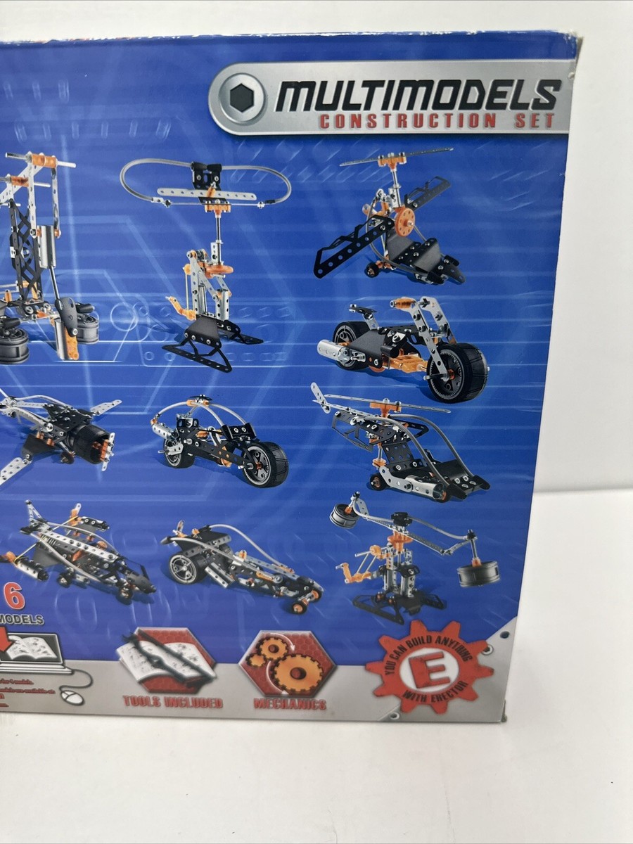 Erector MultiModels Construction Set #5550 10 Models-190+ pieces