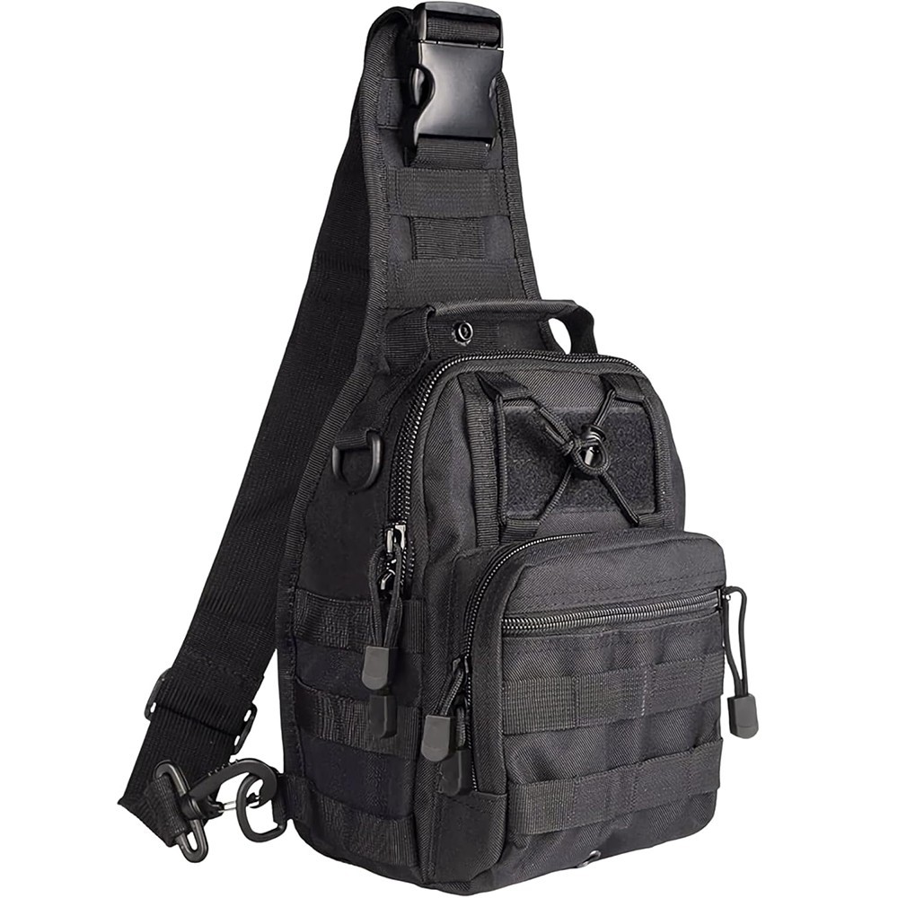 Tactical Sling Shoulder Bag Molle Travel Chest Pack Outdoor 