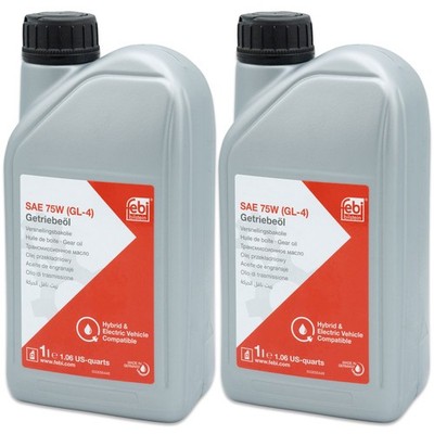 2x Febi Bilstein 21829 Getriebeöl SAE 75W GL-4 VW TL 521 71 78 Mercedes Ford 1L