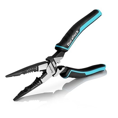  6-in-1 Needle Nose Pliers, 8.5'' Multipurpose Long Nose Pliers with Wire 