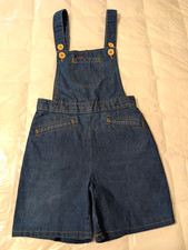 Vintage 70 s Landlubber Girls Blue Denim Jumper Shorts no Size / See Measurement