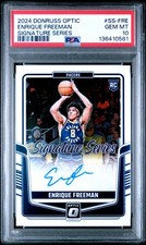 2024 PANINI DONRUSS OPTIC SIGNATURE SERIES #SS-FRE ENRIQUE FREEMAN PSA 10