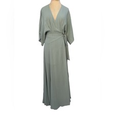 Reformation Winslow Elegant Green Wrap Dress Size Medium